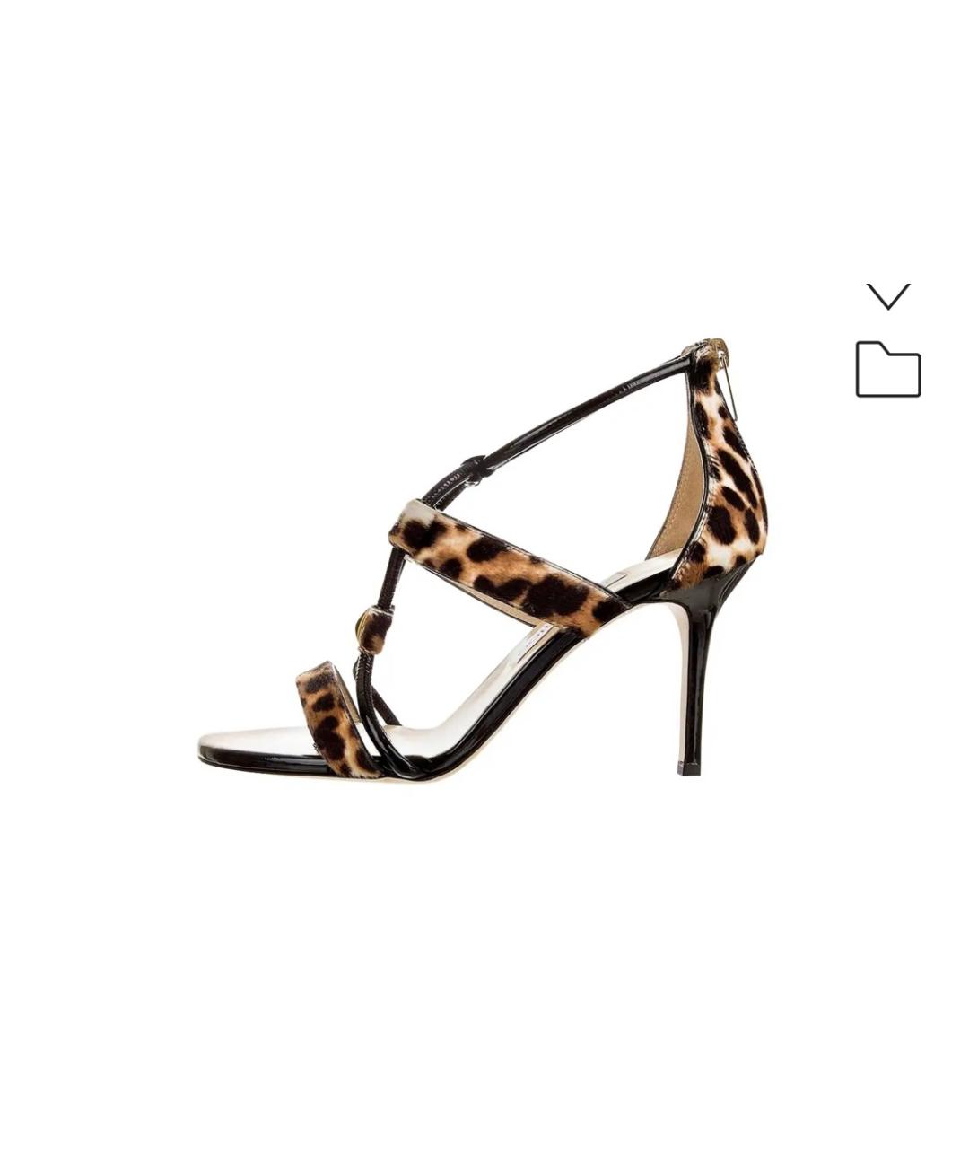 JIMMY CHOO Бежевые босоножки, фото 7