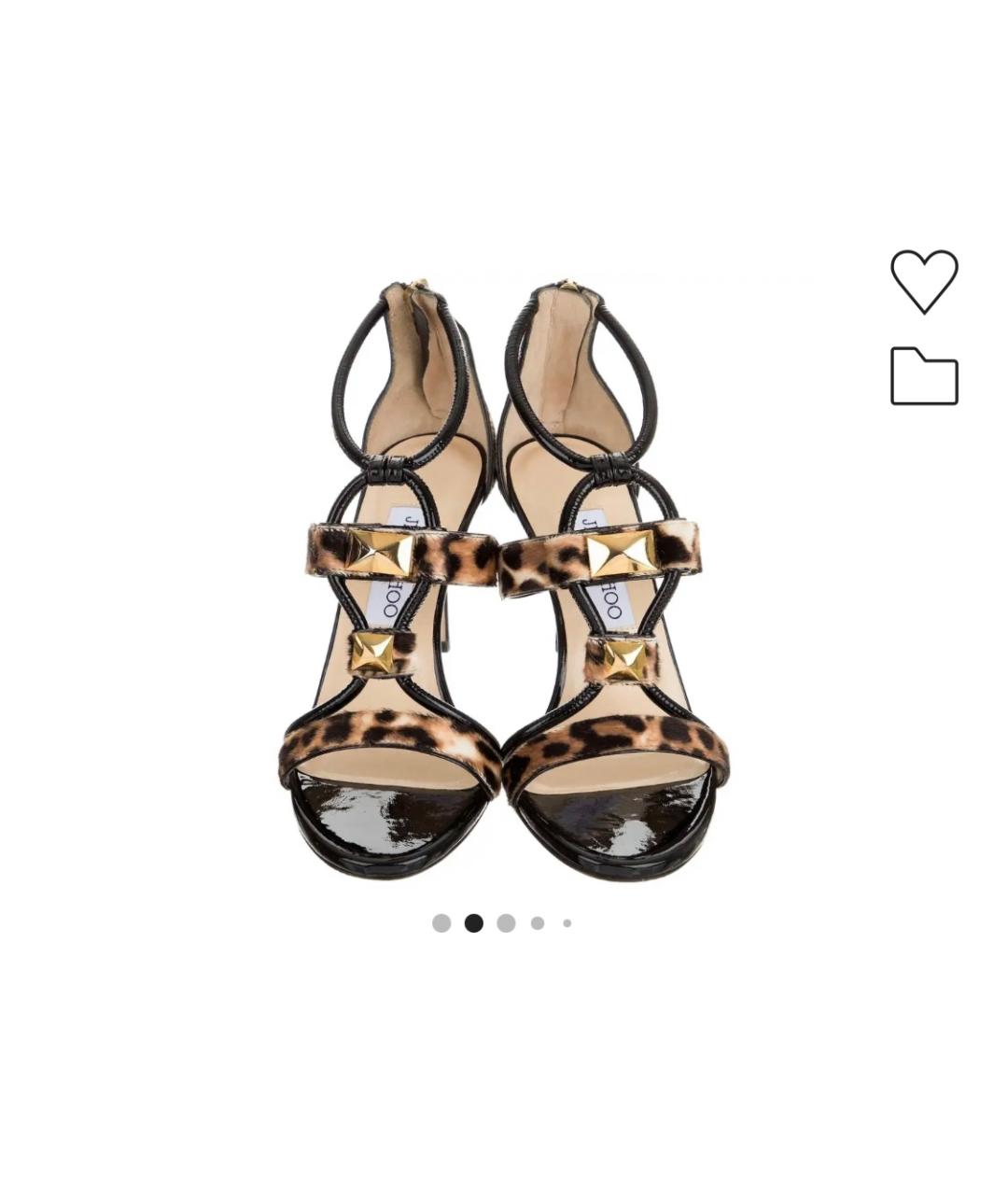 JIMMY CHOO Бежевые босоножки, фото 2