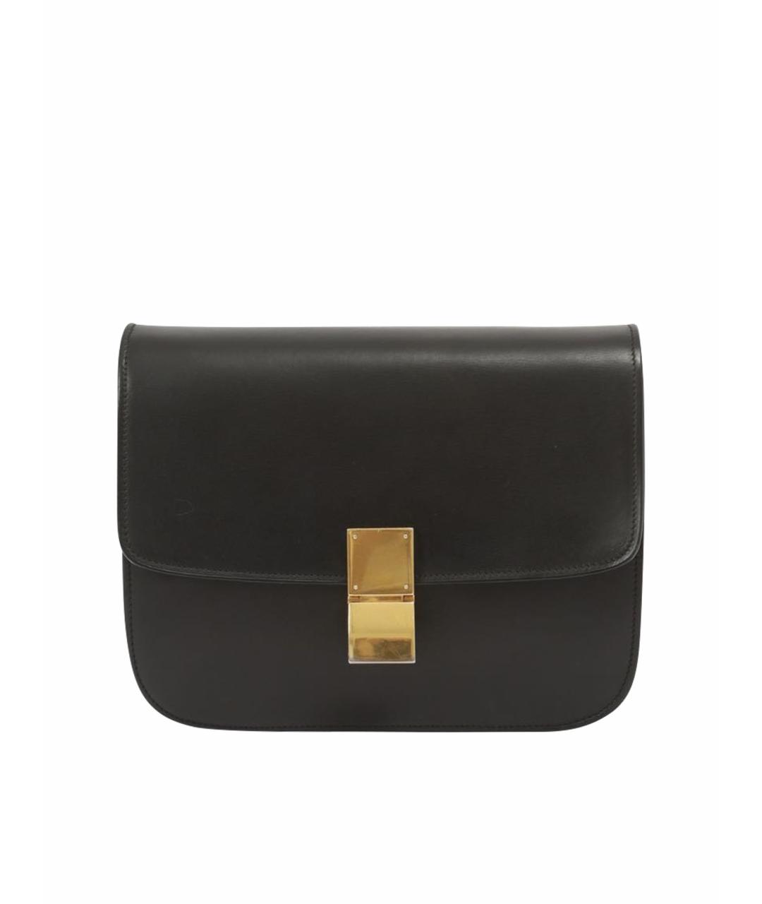 CELINE Черная кожаная сумка через плечо, фото 1