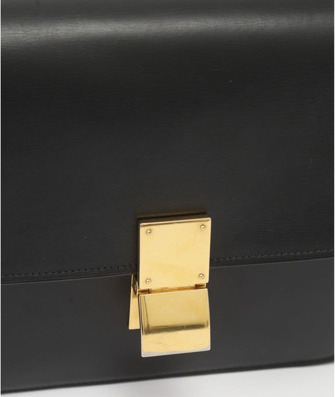 CELINE Черная кожаная сумка через плечо, фото 4