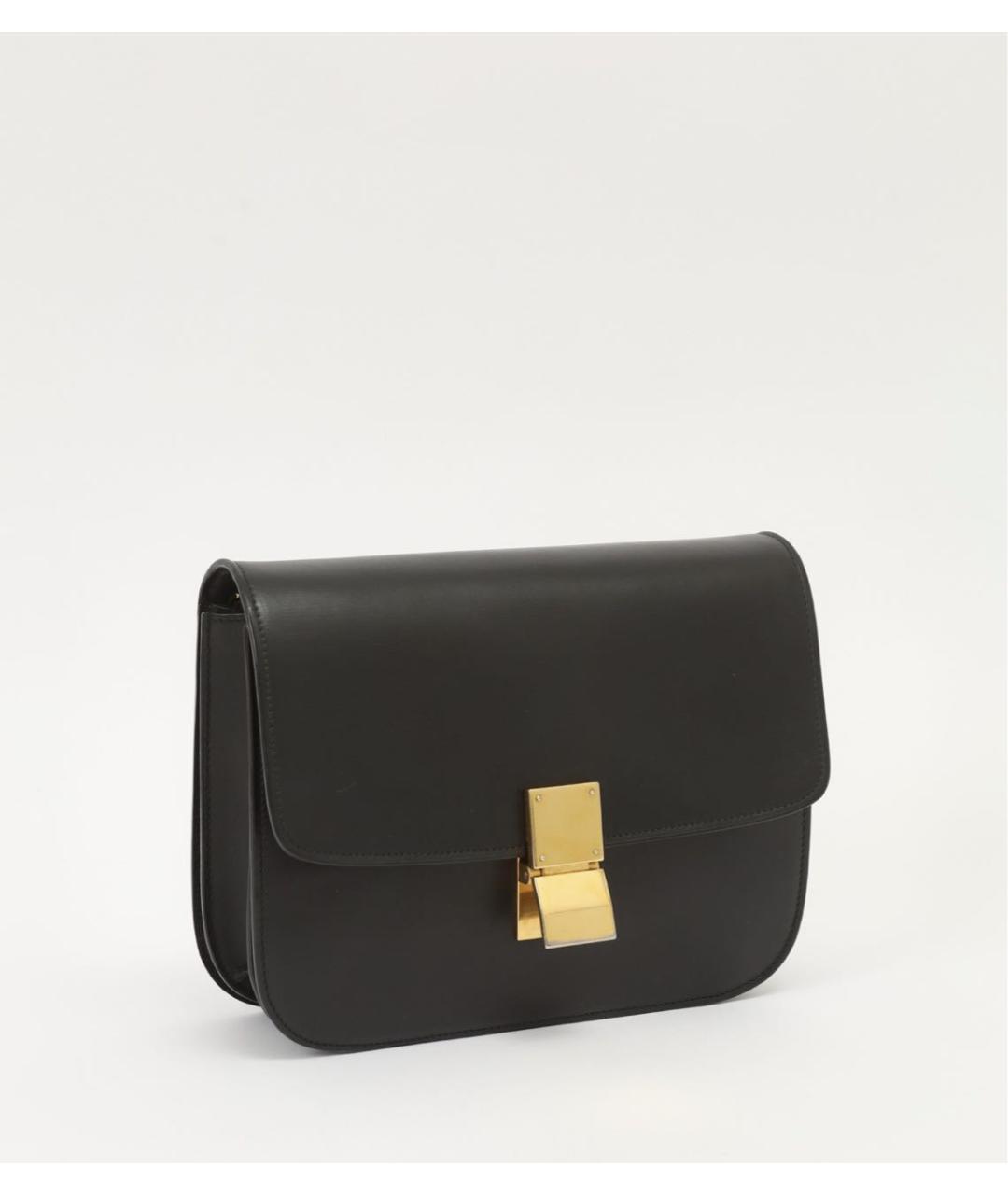 CELINE Черная кожаная сумка через плечо, фото 2