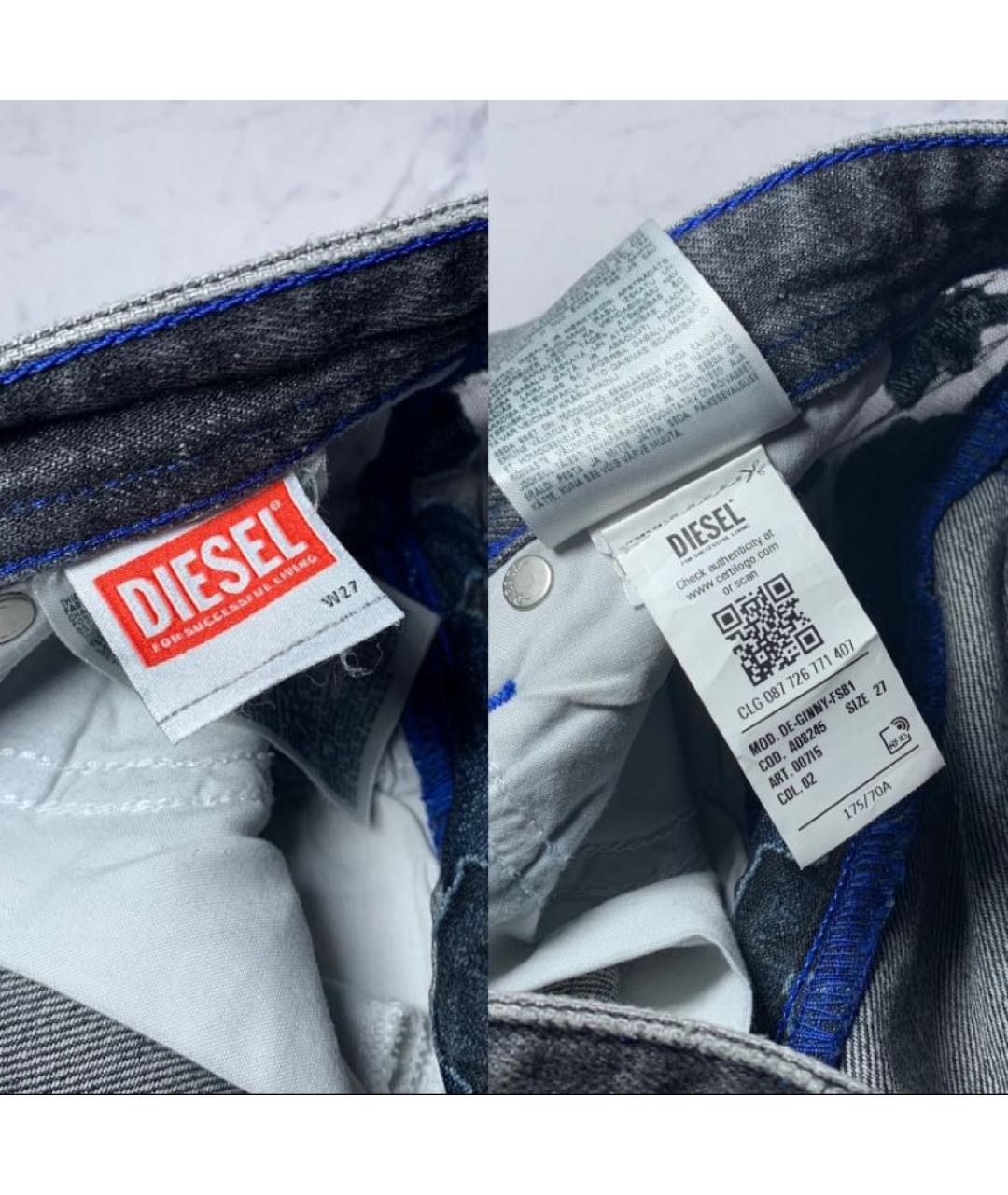 DIESEL Черные деним шорты, фото 8