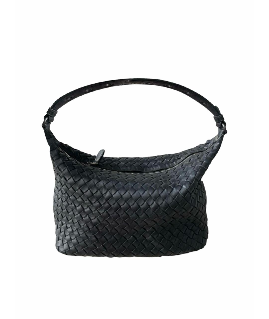 BOTTEGA VENETA Черный кожаный рюкзак, фото 1
