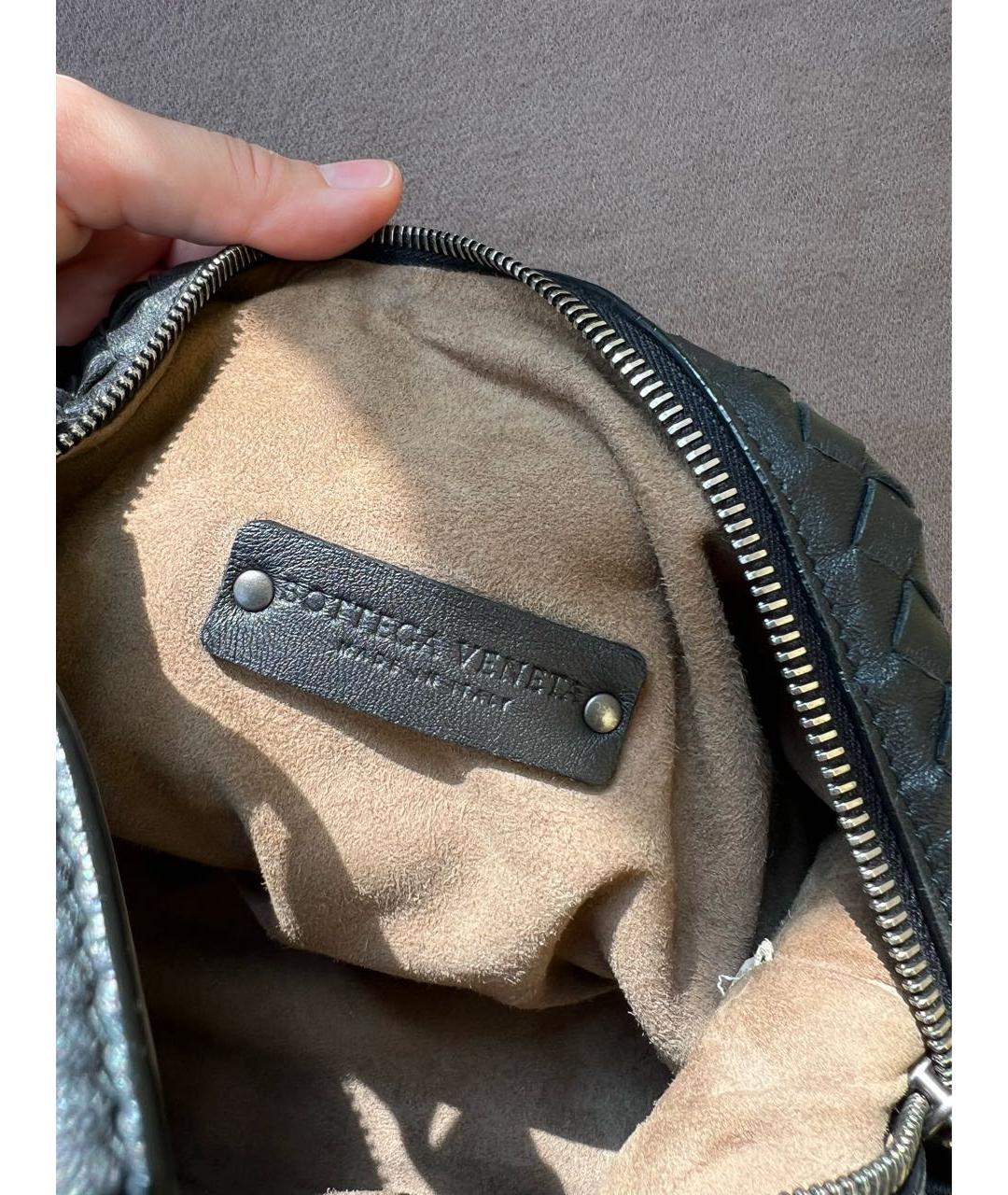 BOTTEGA VENETA Черный кожаный рюкзак, фото 7