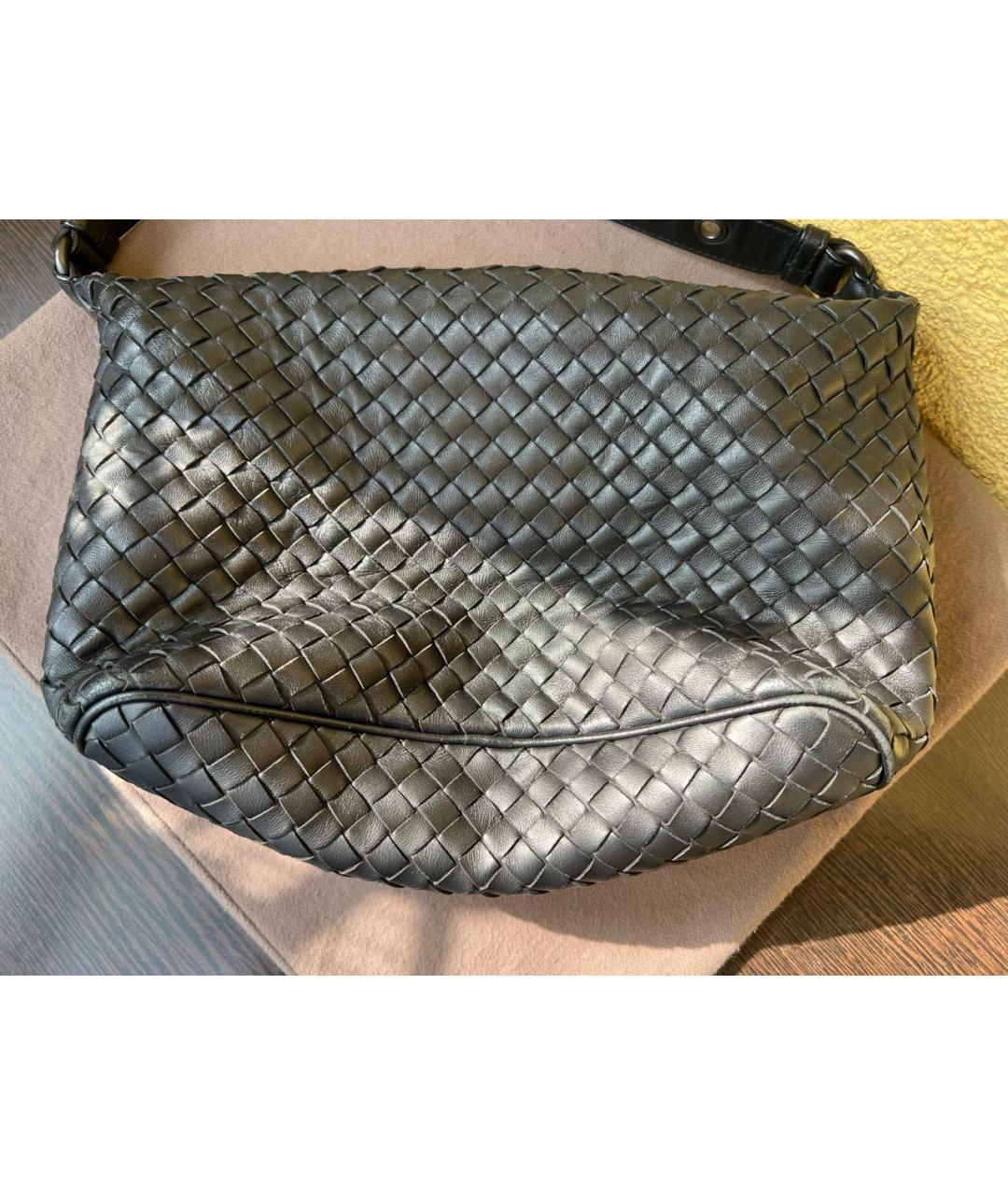 BOTTEGA VENETA Черный кожаный рюкзак, фото 5