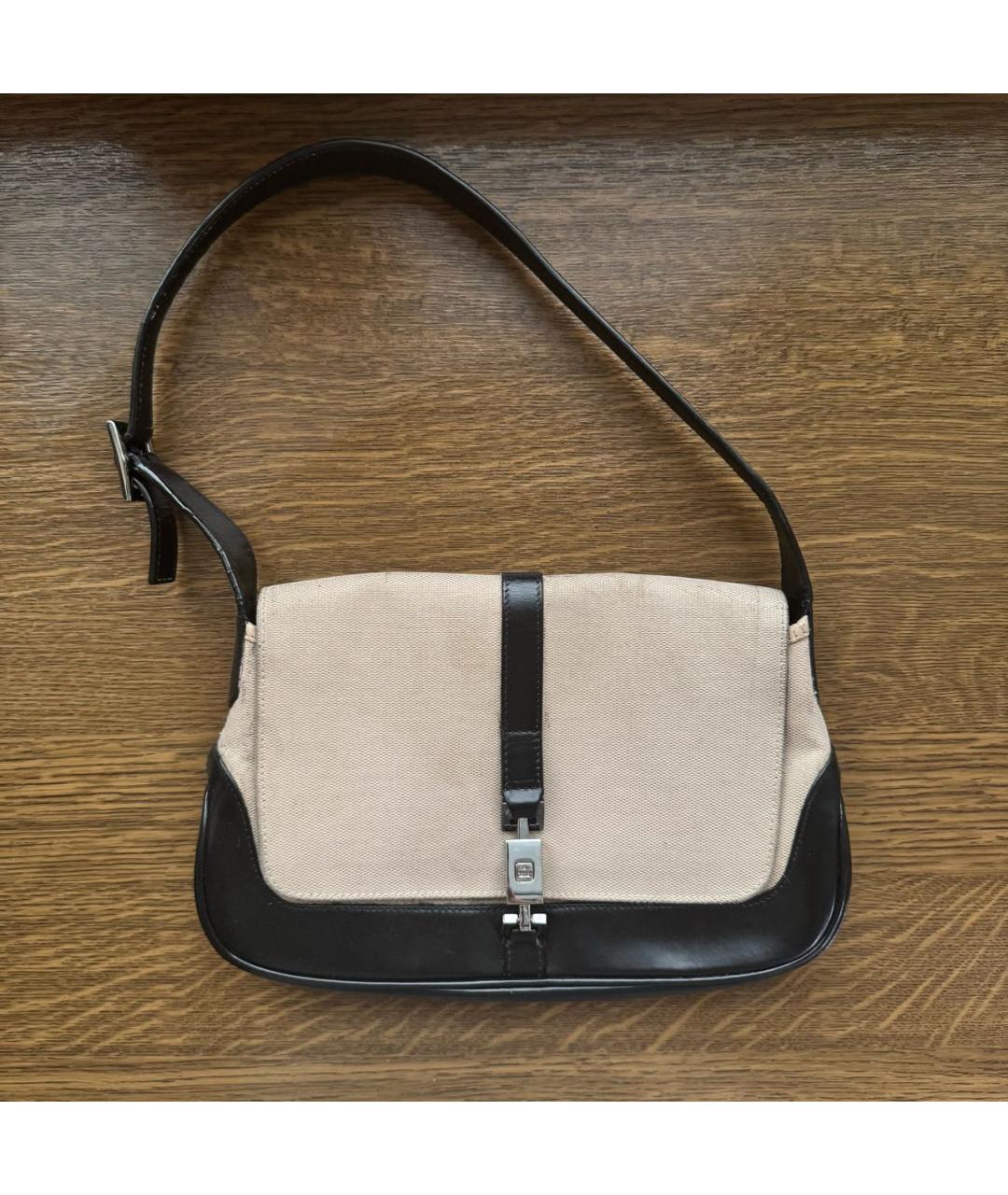 GUCCI Бежевая сумка с короткими ручками, фото 5