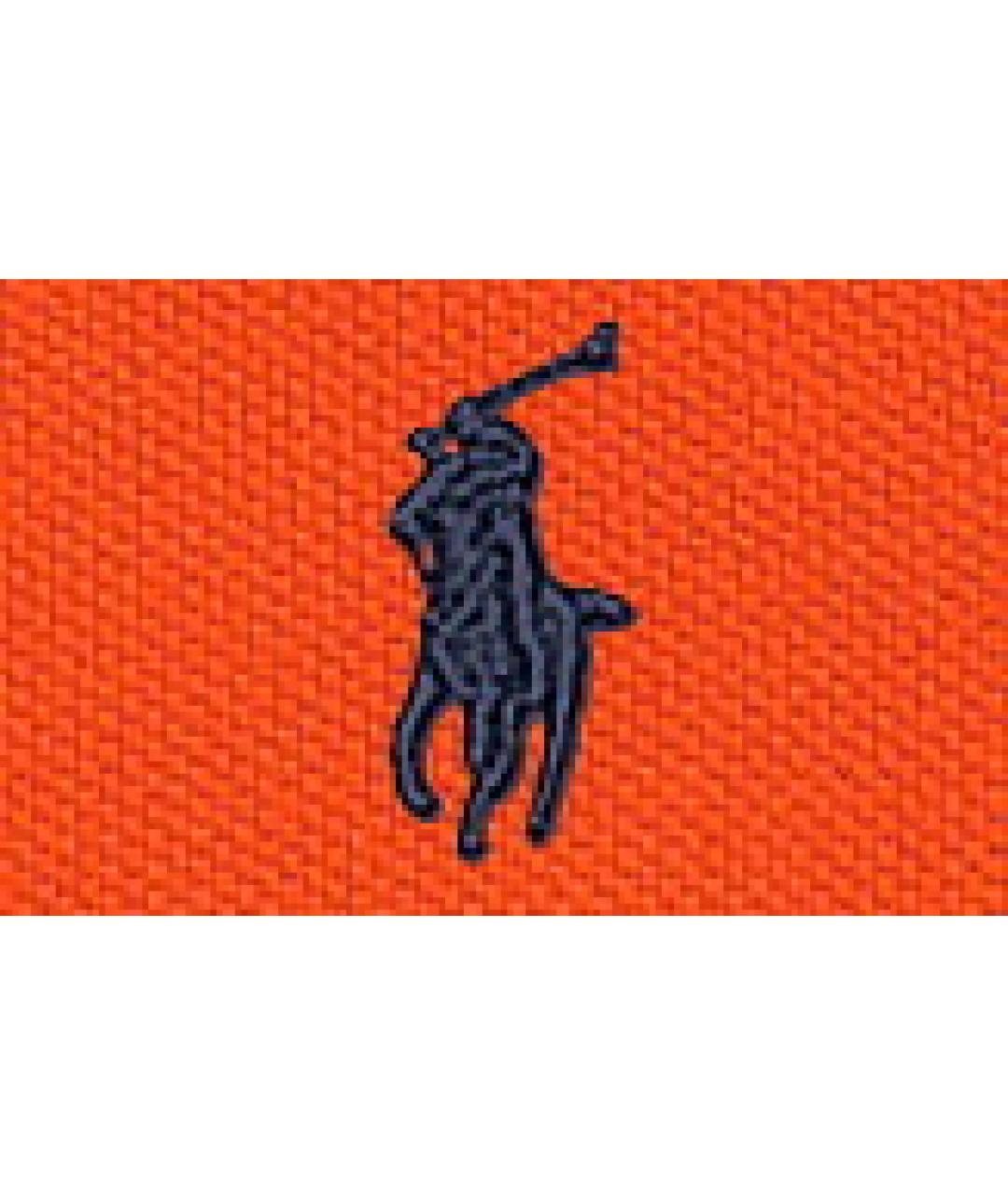 POLO RALPH LAUREN Оранжевая хлопковая футболка, фото 5