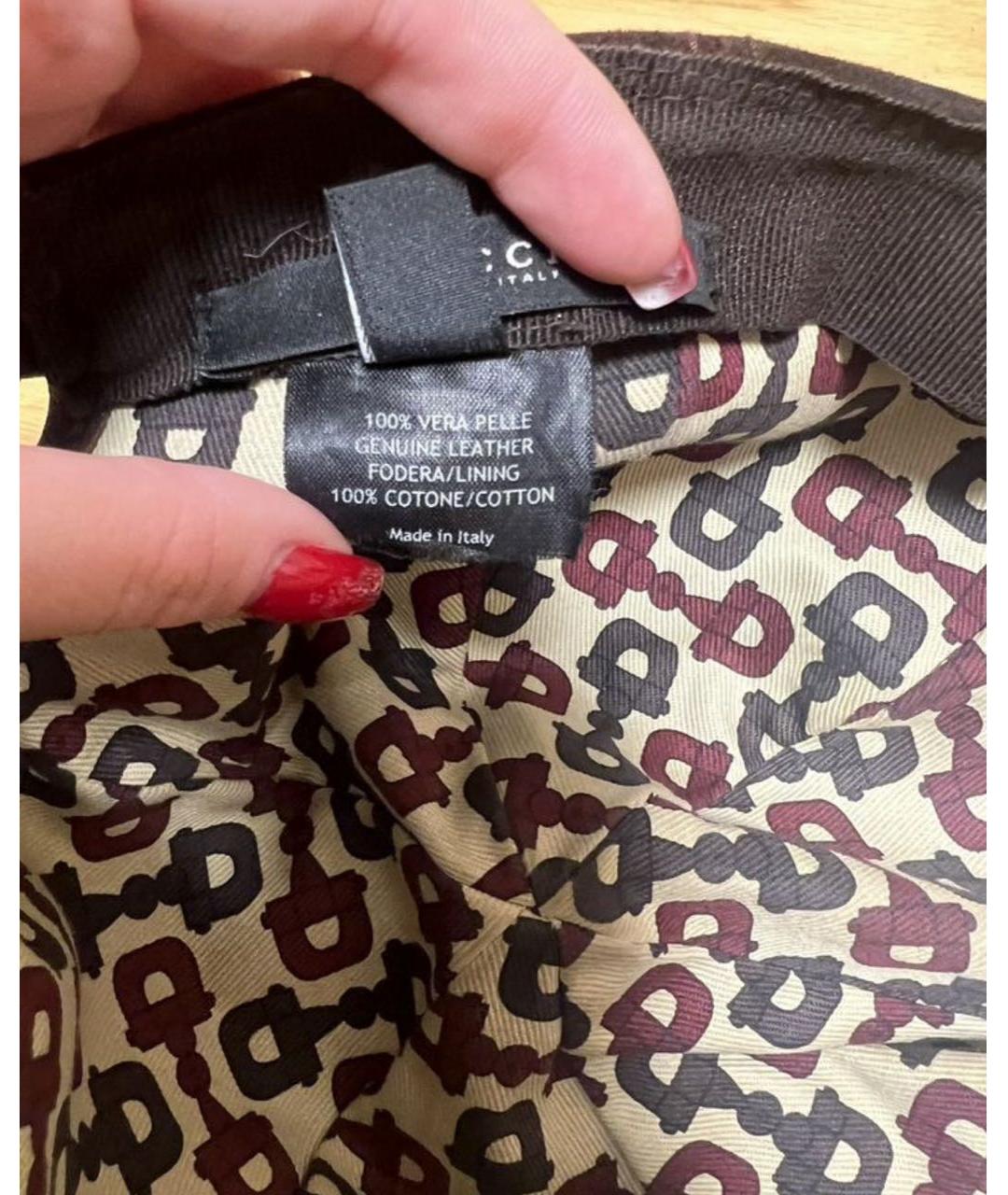 GUCCI Коричневая кепка/бейсболка, фото 4