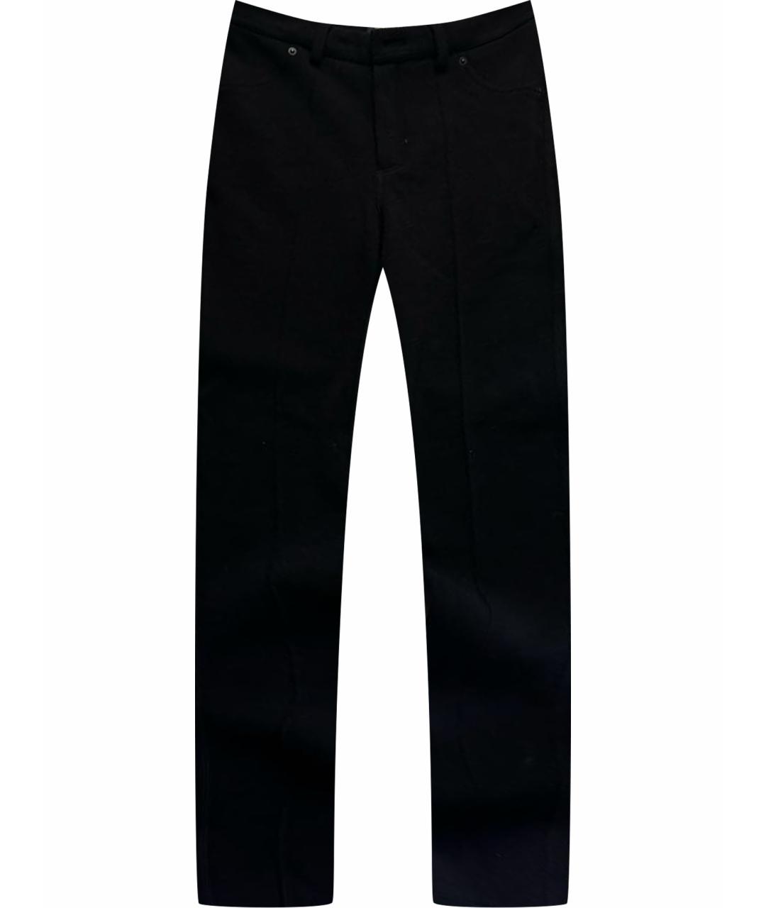 LANVIN Черные шерстяные брюки узкие, фото 1