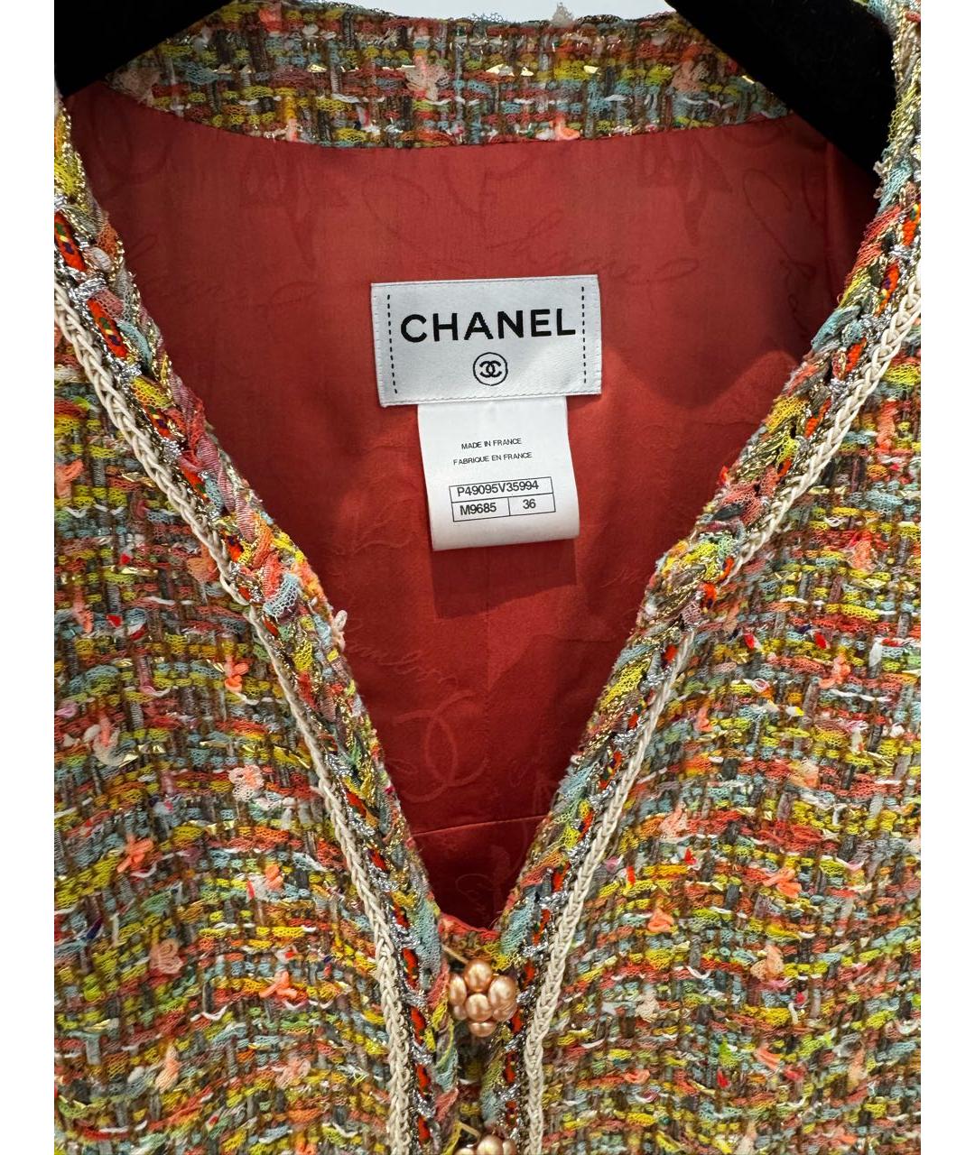 CHANEL Коралловое платье, фото 3