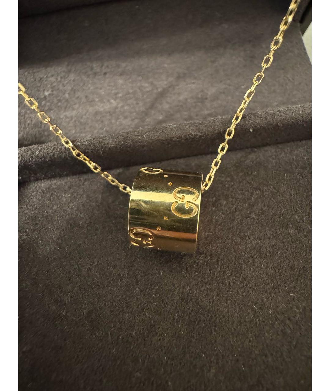 GUCCI Золотая подвеска из желтого золота, фото 3