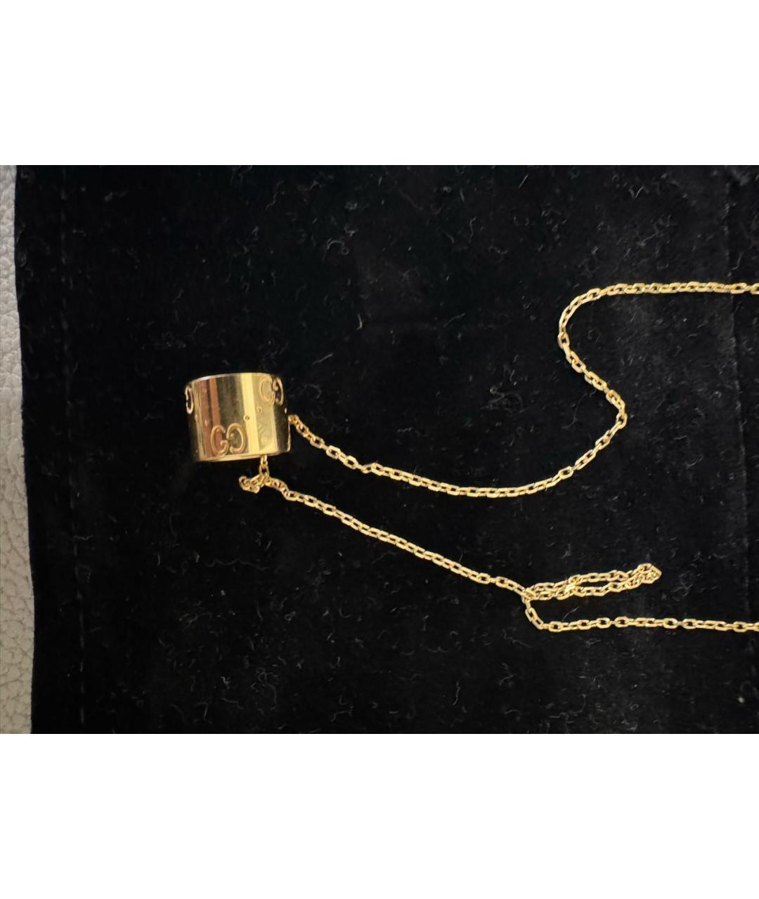 GUCCI Золотая подвеска из желтого золота, фото 6