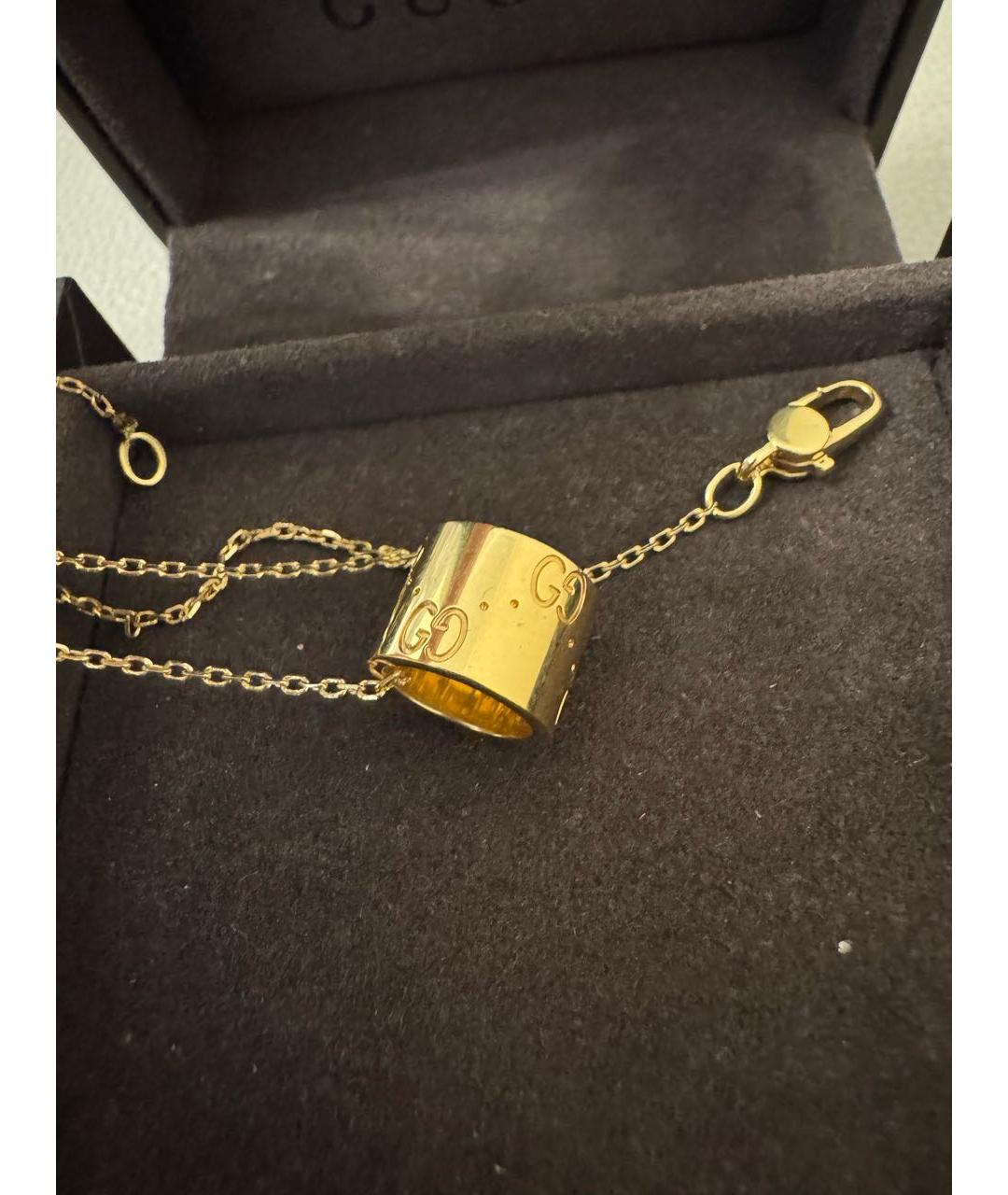 GUCCI Золотая подвеска из желтого золота, фото 7