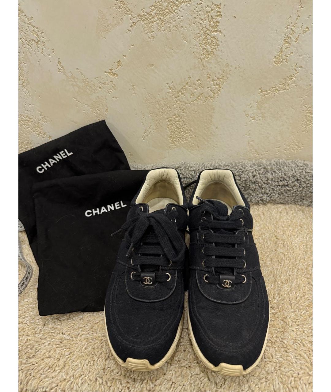 CHANEL Темно-синие кроссовки, фото 2