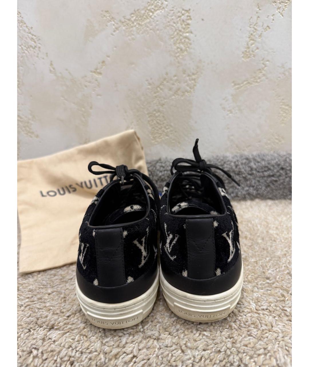 LOUIS VUITTON Черные кеды, фото 3