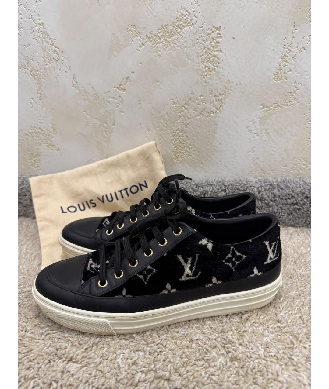 LOUIS VUITTON Черные кеды, фото 7