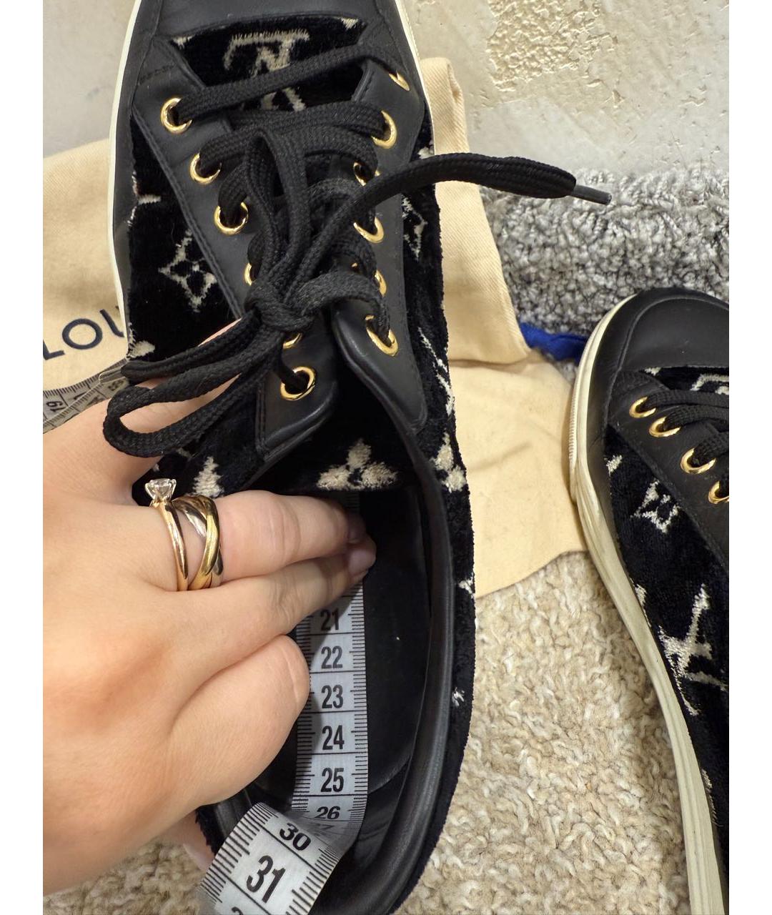LOUIS VUITTON Черные кеды, фото 6