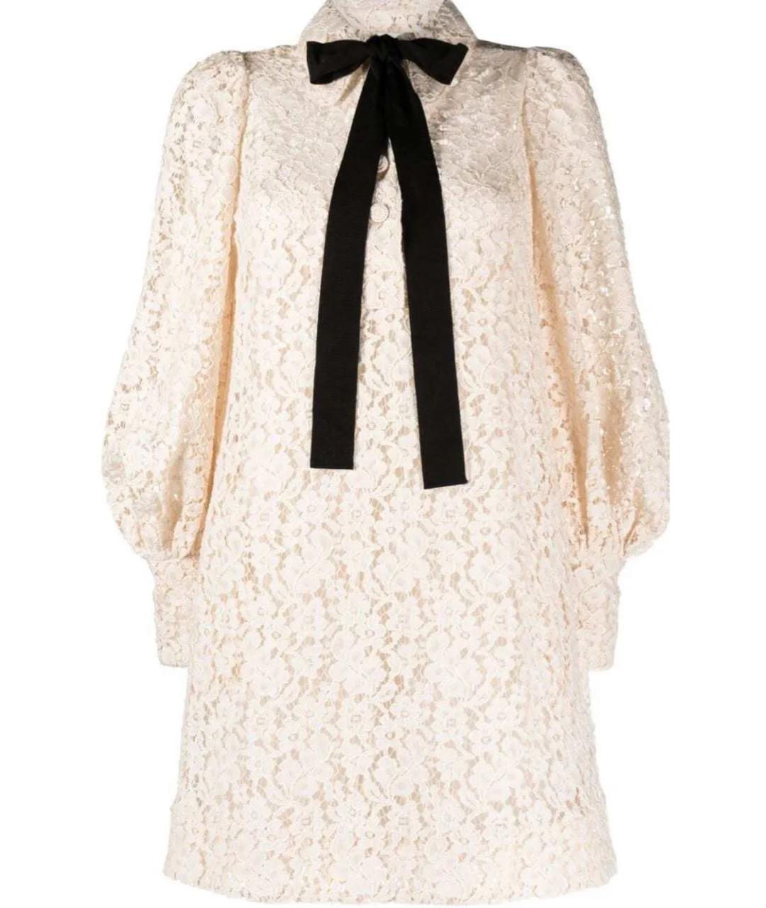 ZIMMERMANN Бежевое кружевное коктейльное платье, фото 5