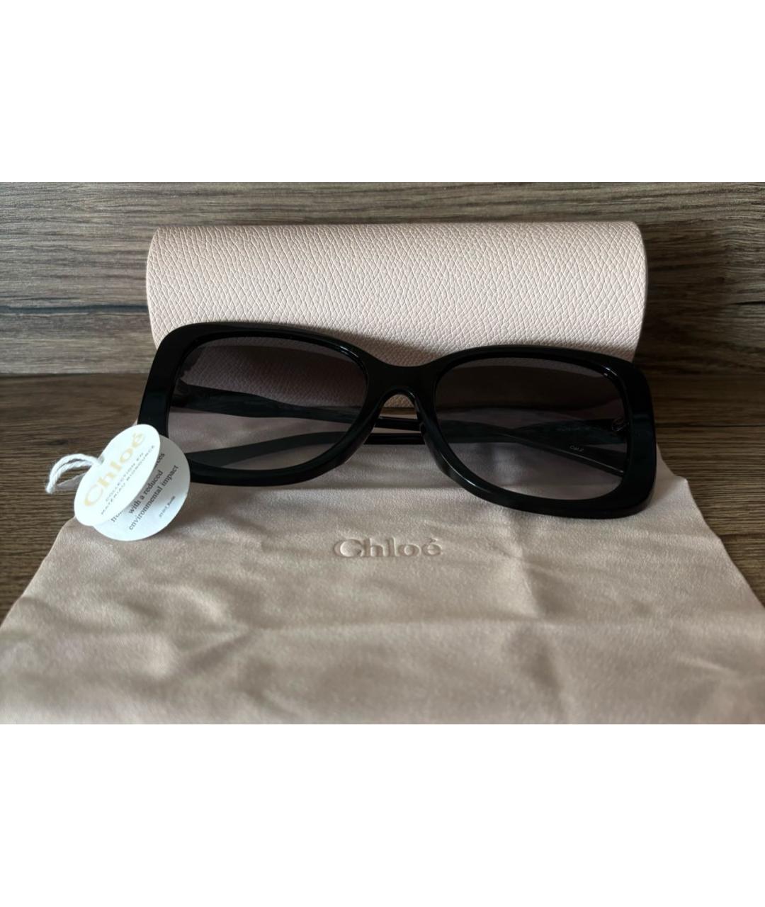 CHLOE Черные солнцезащитные очки, фото 4