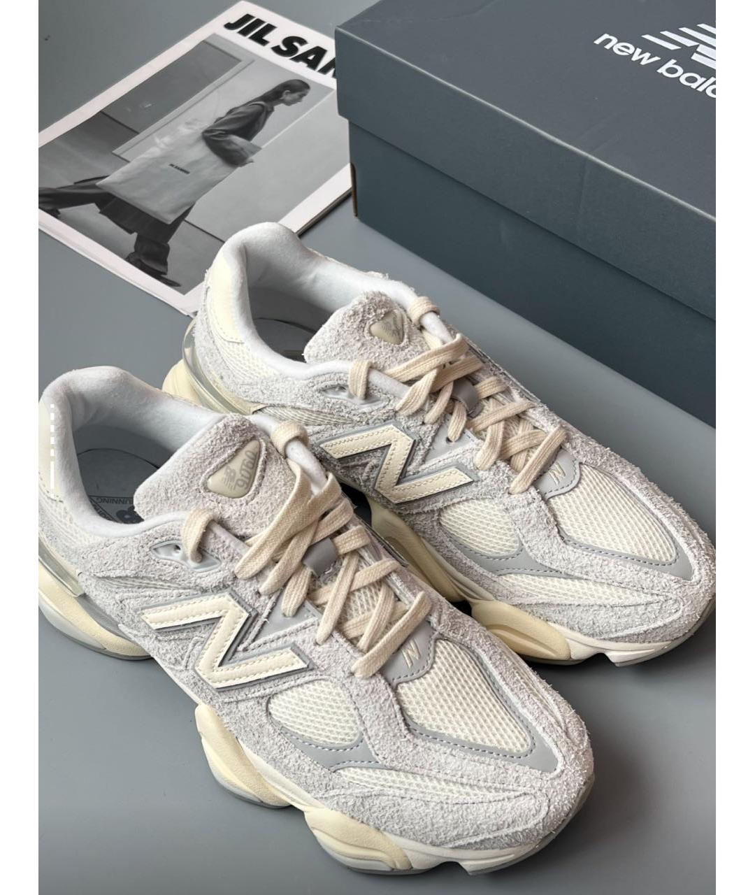 NEW BALANCE Бежевые замшевые кроссовки, фото 4