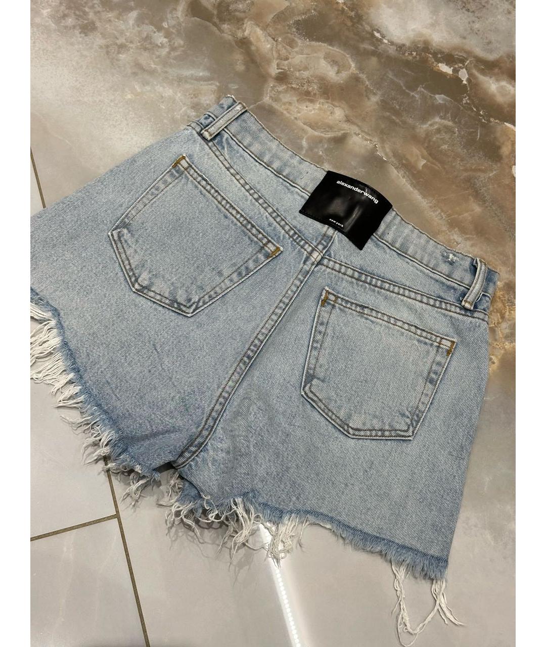 ALEXANDER WANG Голубые деним шорты, фото 2