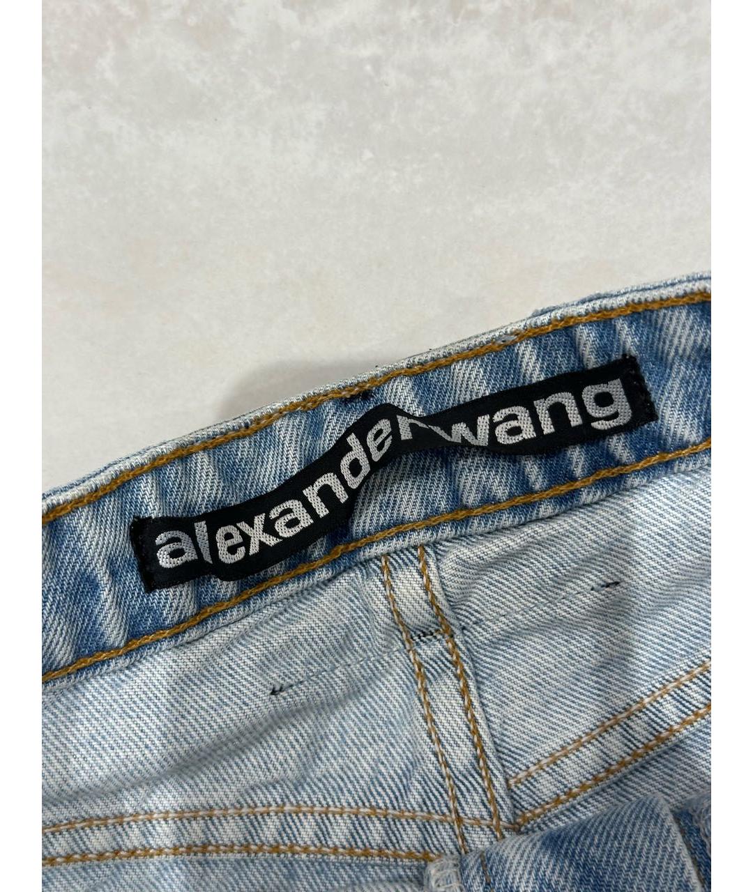 ALEXANDER WANG Голубые деним шорты, фото 5