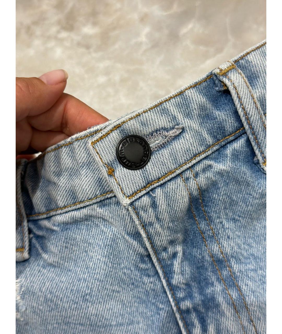 ALEXANDER WANG Голубые деним шорты, фото 3