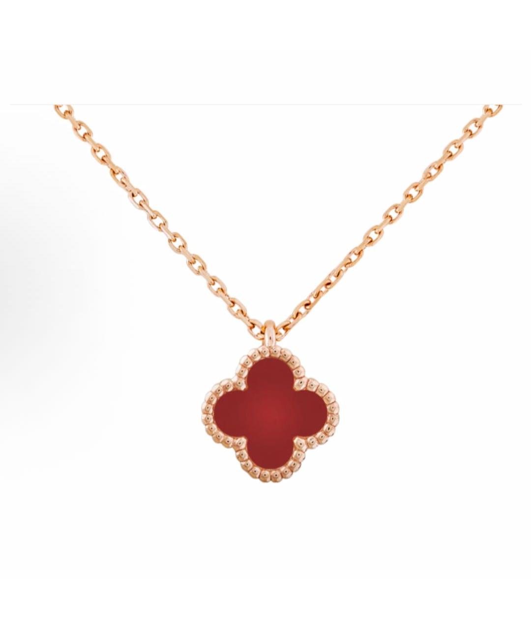 VAN CLEEF & ARPELS Бордовая подвеска, фото 7