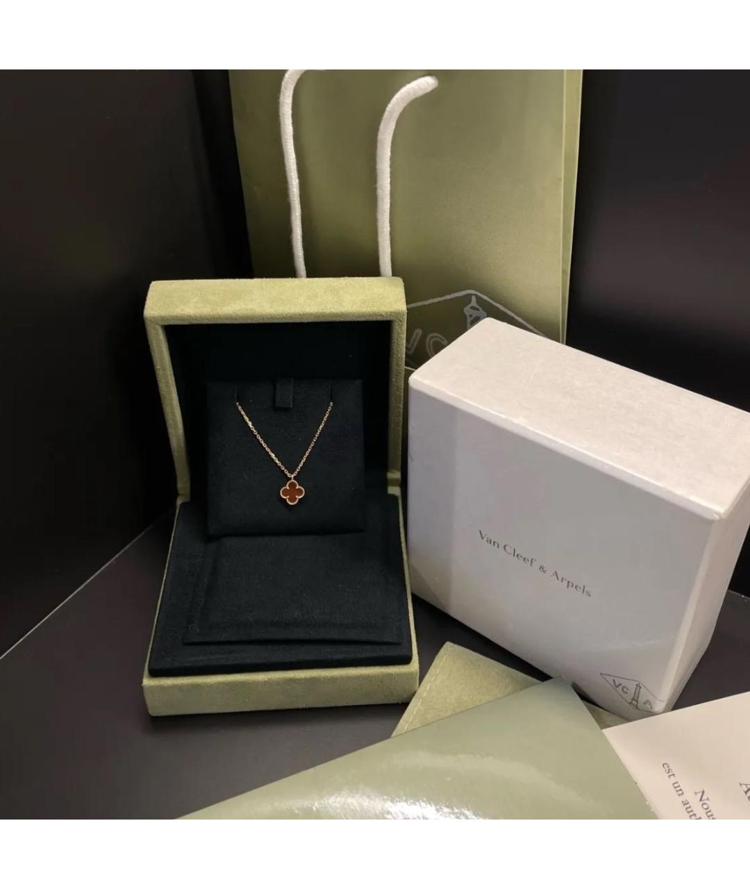 VAN CLEEF & ARPELS Бордовая подвеска, фото 2