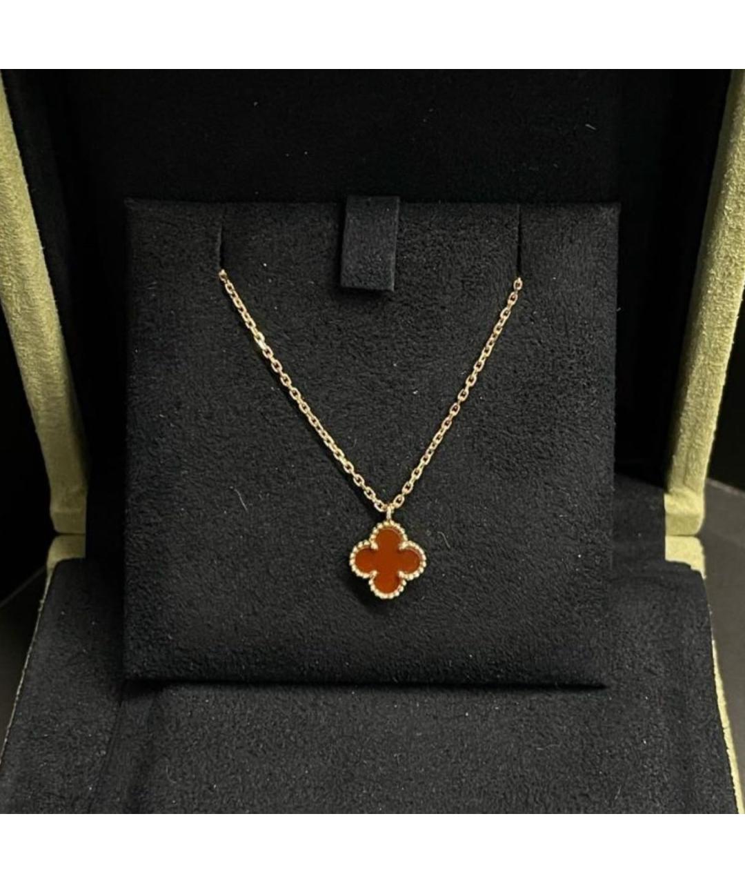 VAN CLEEF & ARPELS Бордовая подвеска, фото 3