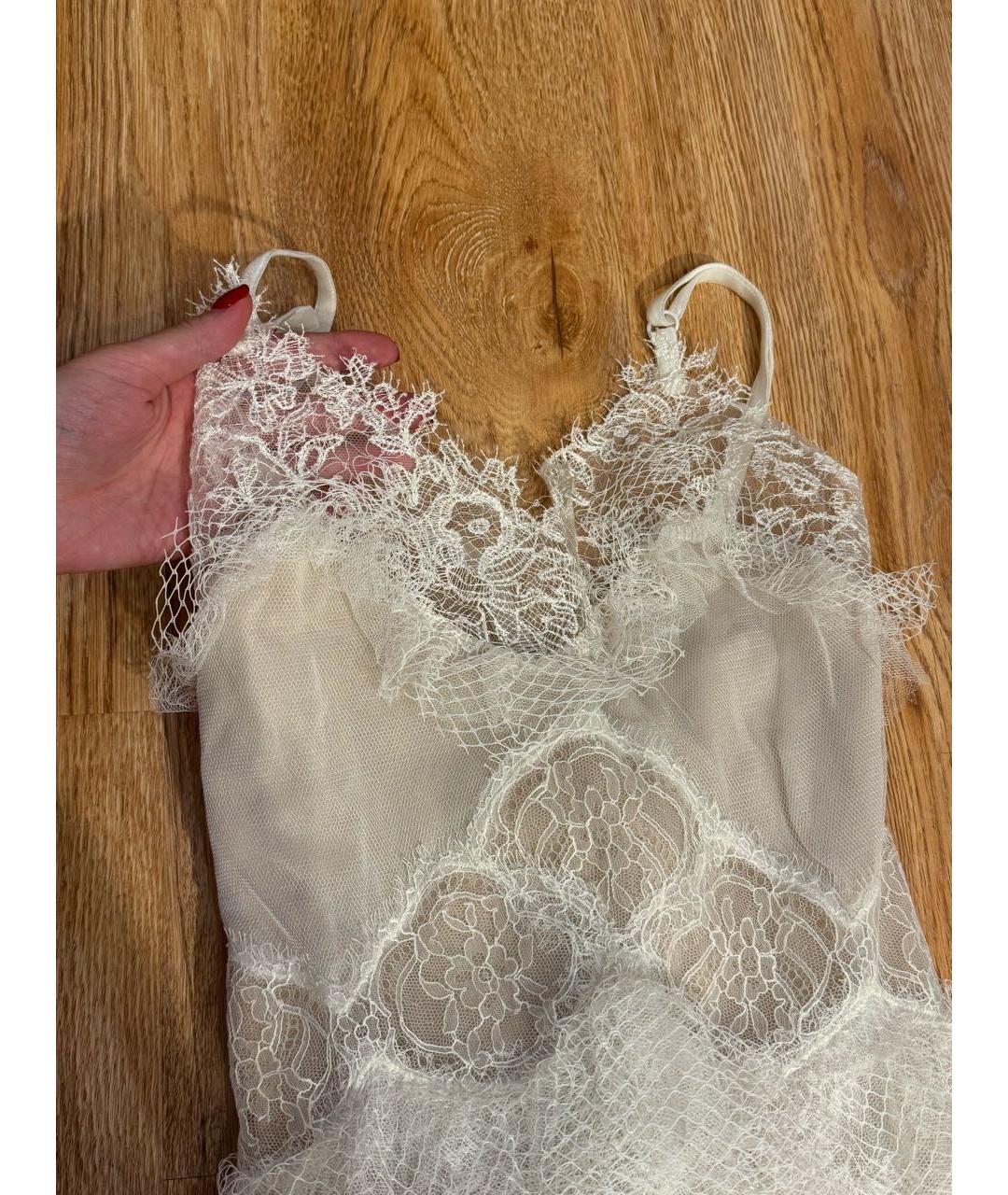 VERA WANG Белое полиэстеровое свадебное платье, фото 3