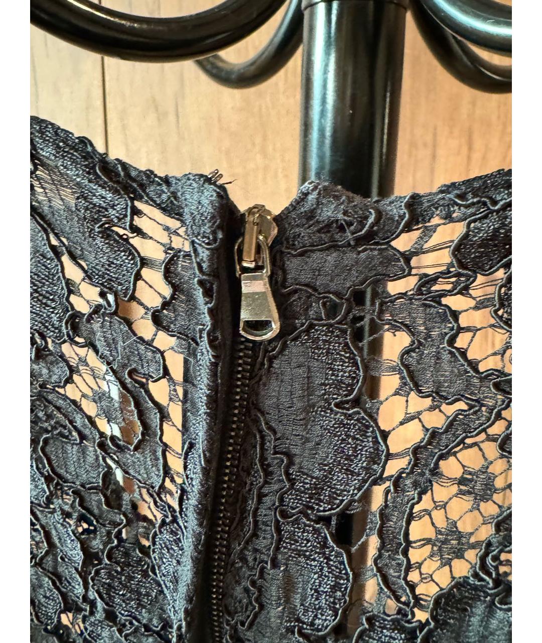 DOLCE&GABBANA Черное шелковое коктейльное платье, фото 4