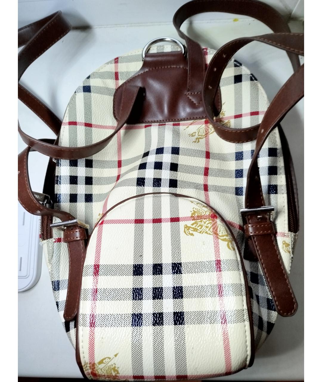 BURBERRY Белый рюкзак, фото 2