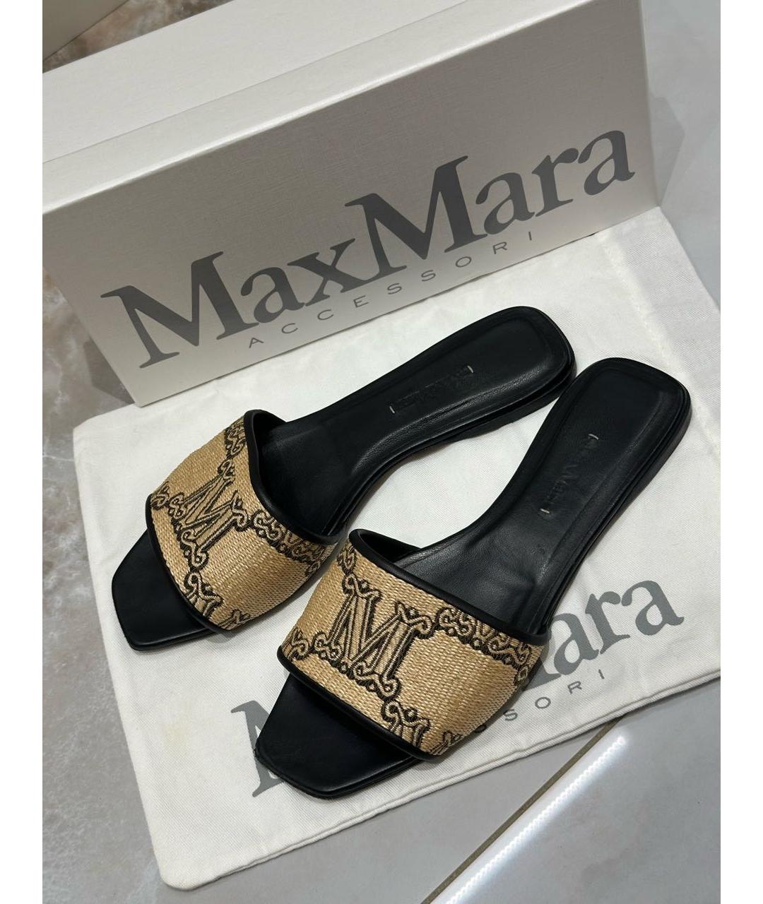 MAX MARA Бежевые мюли, фото 8