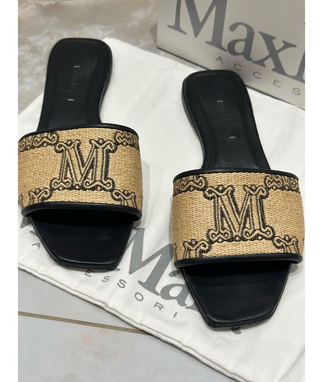 MAX MARA Бежевые мюли, фото 4