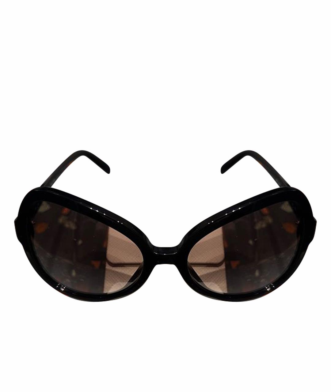 PRADA Черные пластиковые солнцезащитные очки, фото 1