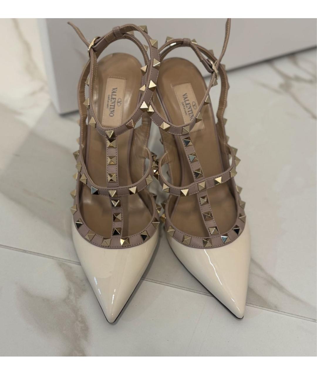 VALENTINO Белые кожаные туфли, фото 2