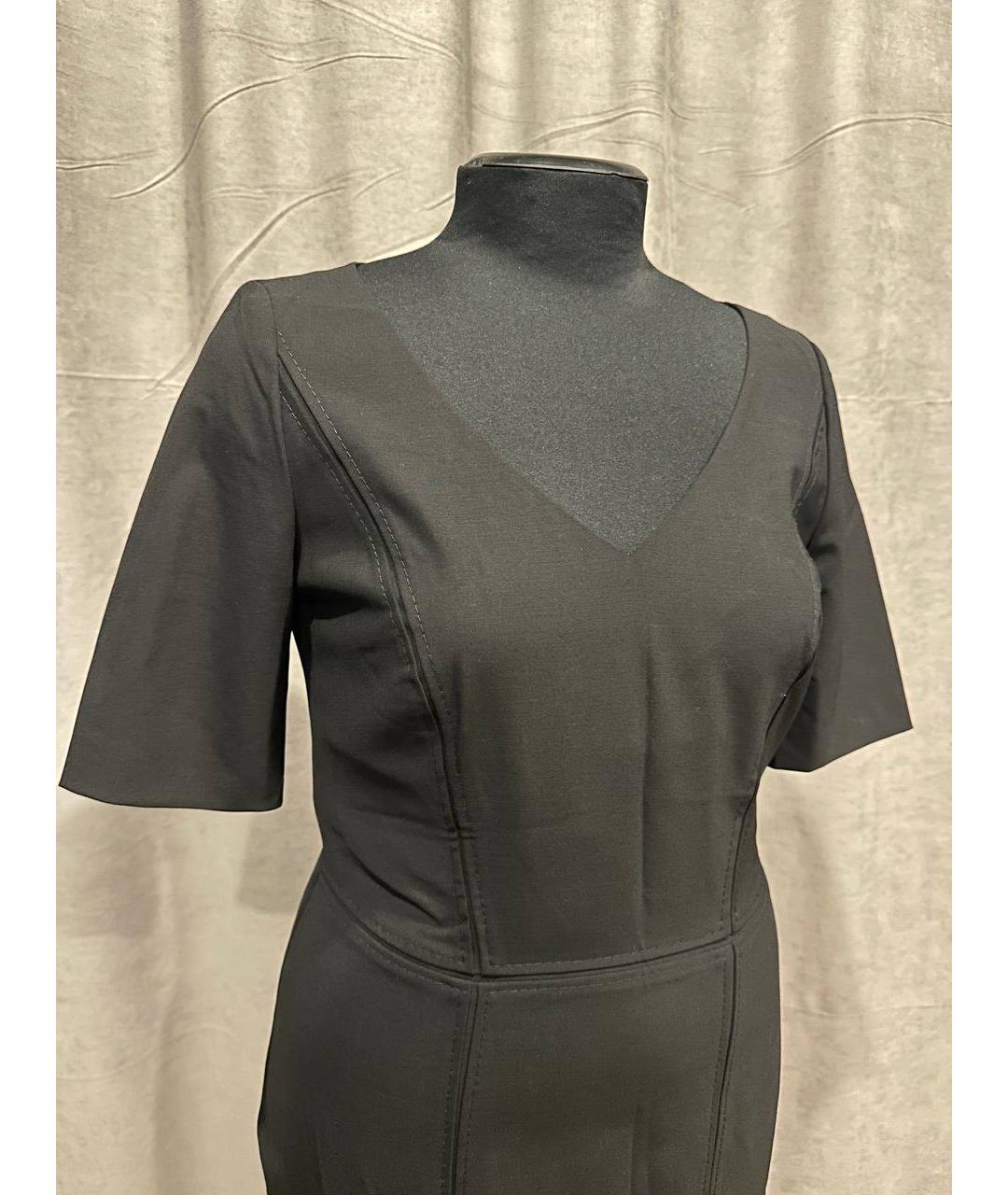 HUGO BOSS Черное шерстяное платье, фото 2