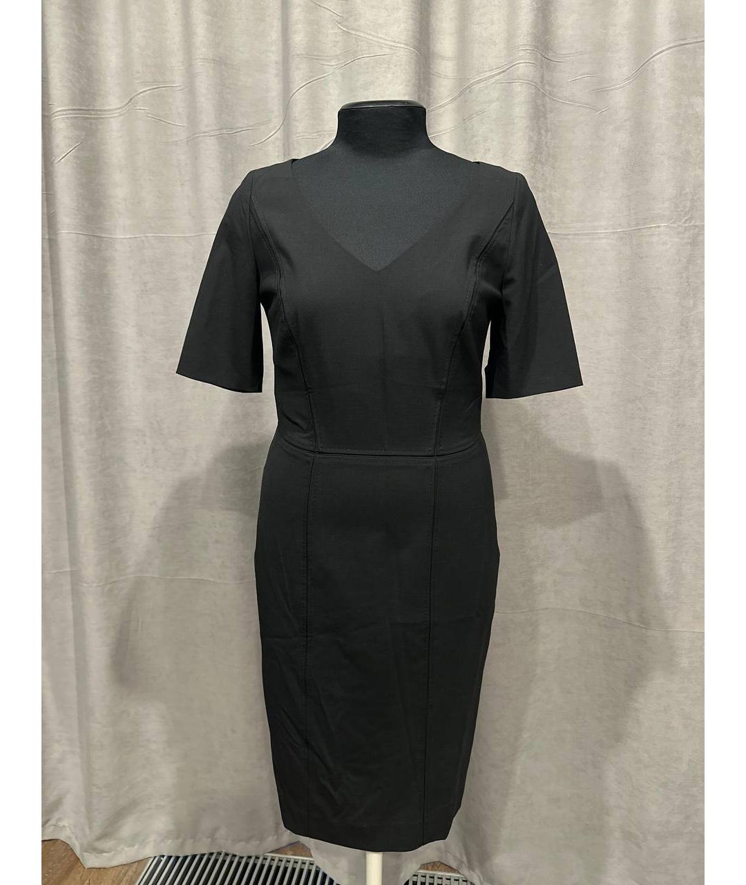 HUGO BOSS Черное шерстяное платье, фото 4