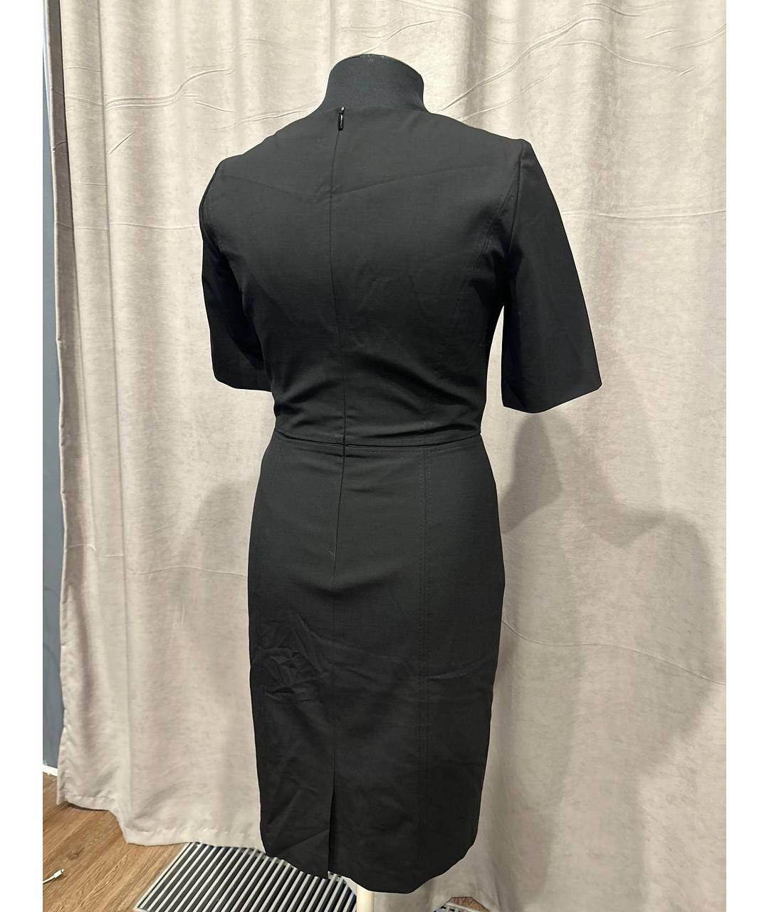 HUGO BOSS Черное шерстяное платье, фото 3
