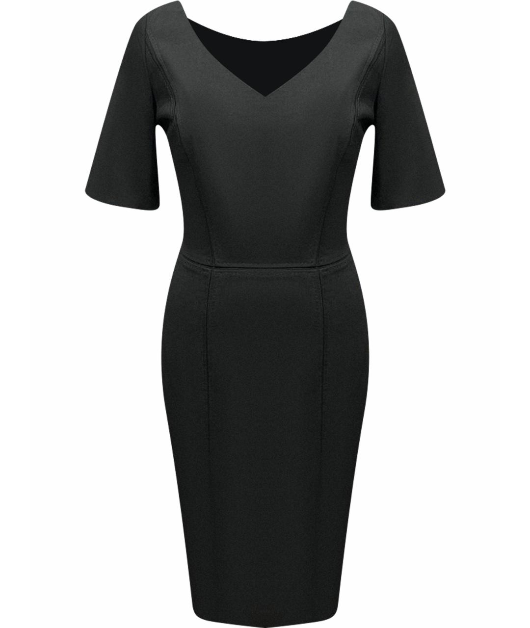 HUGO BOSS Черное шерстяное платье, фото 1