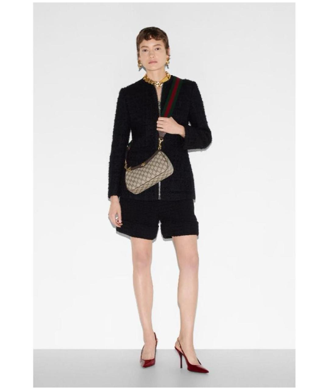 GUCCI Бежевая кожаная сумка через плечо, фото 4