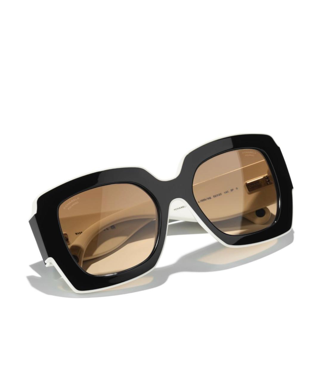 CHANEL Черные пластиковые солнцезащитные очки, фото 4