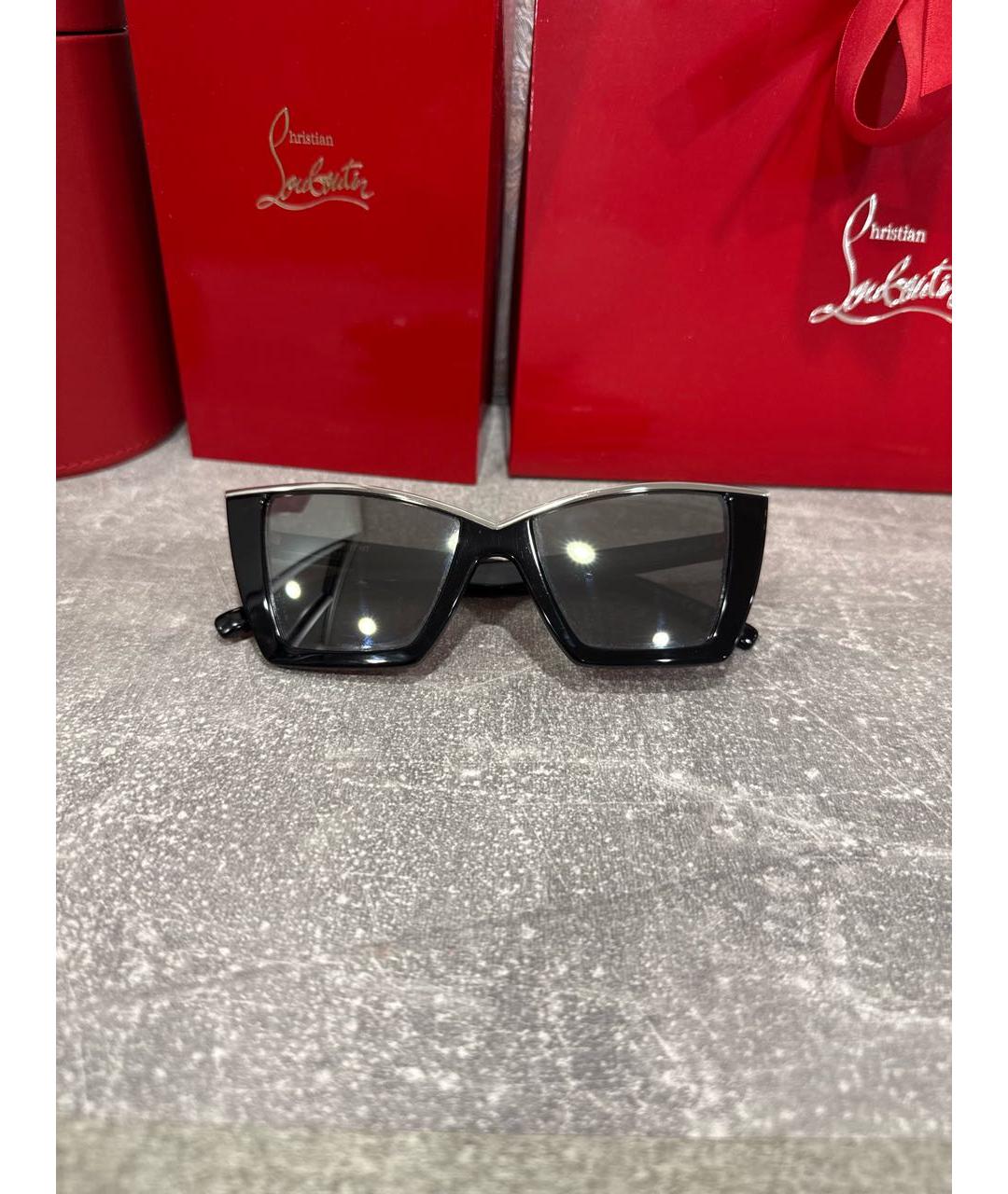 SAINT LAURENT Черные пластиковые солнцезащитные очки, фото 5