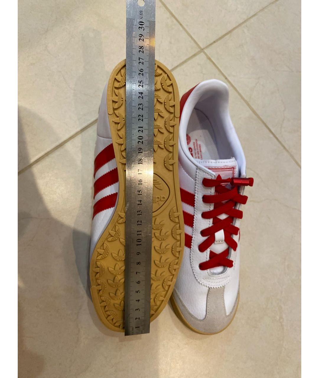 ADIDAS Красные кожаные кроссовки, фото 6