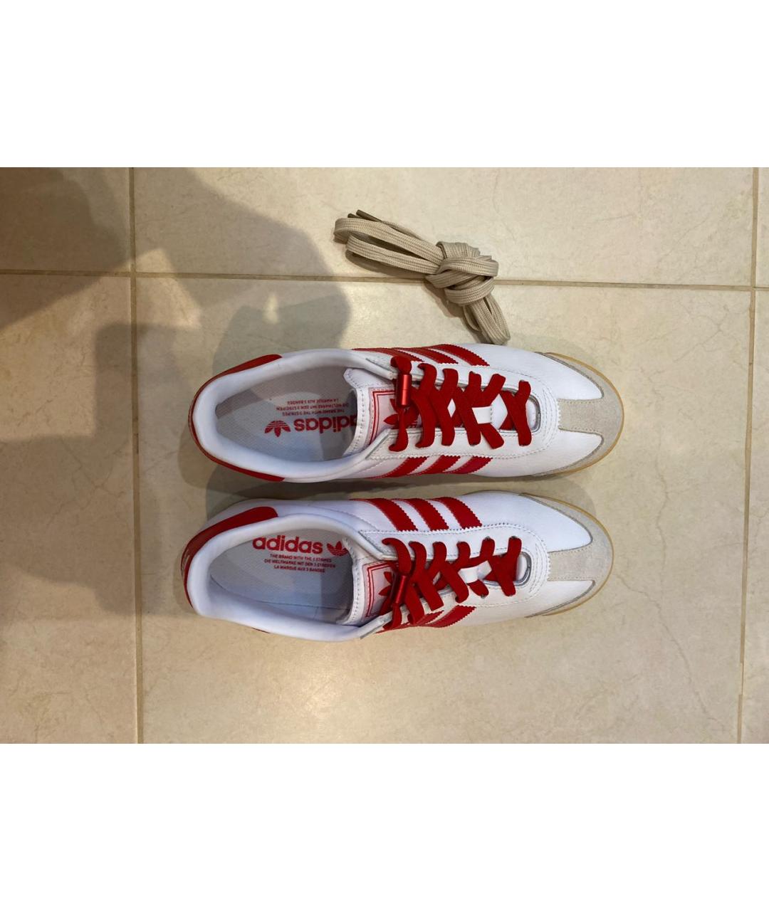 ADIDAS Красные кожаные кроссовки, фото 3