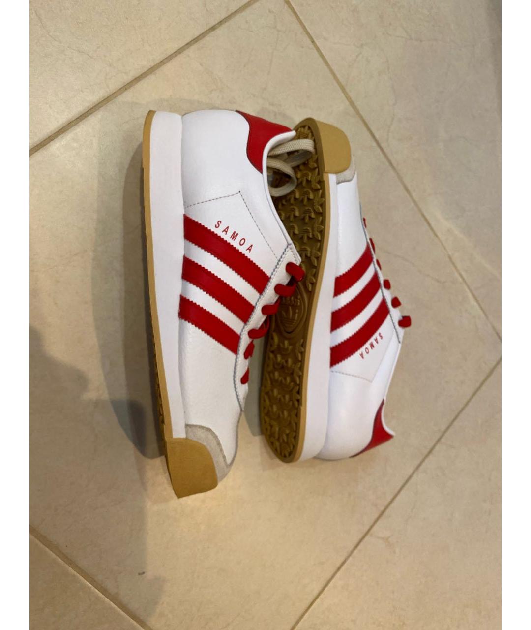 ADIDAS Красные кожаные кроссовки, фото 8