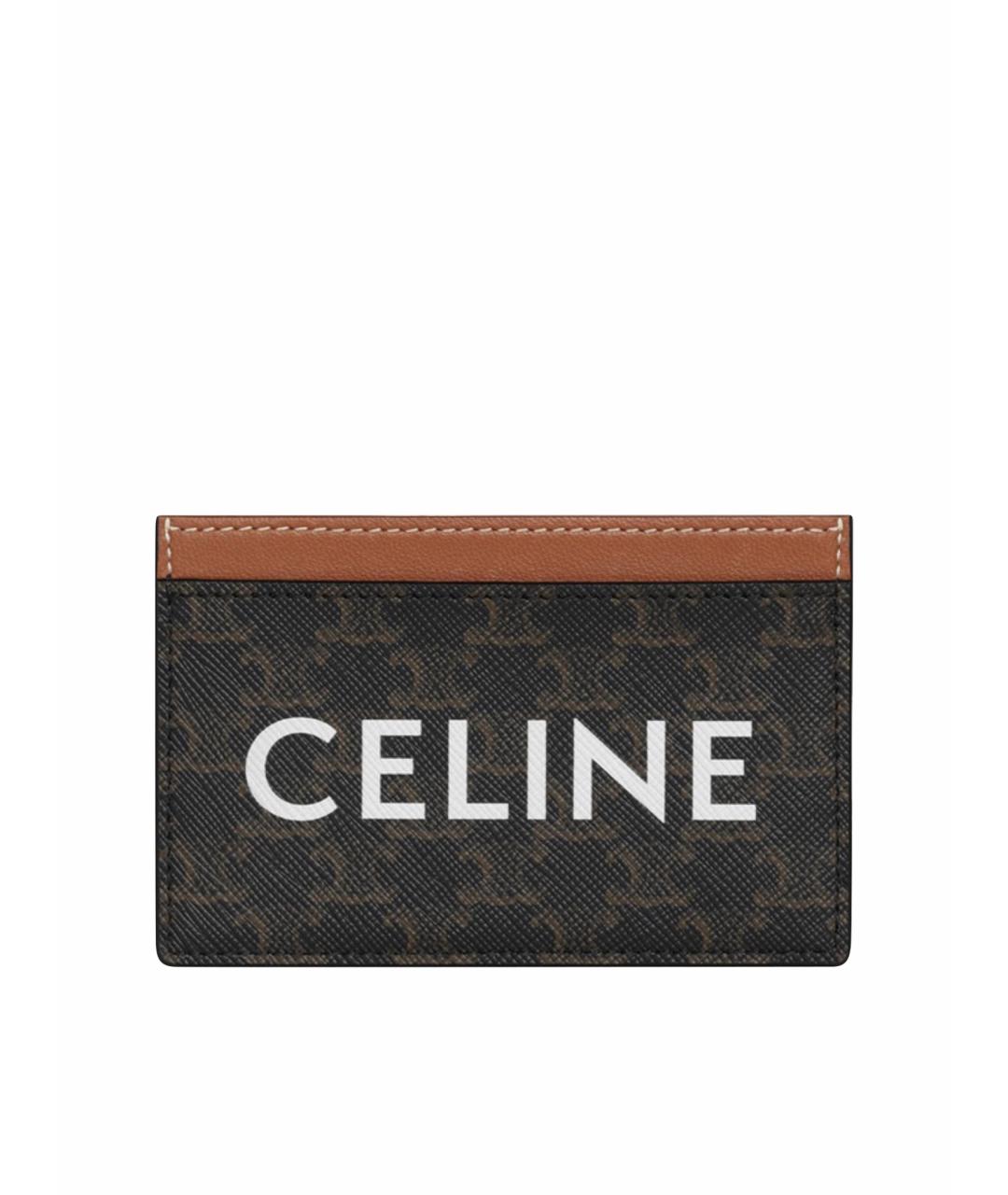 CELINE Коричневый кардхолдер, фото 1