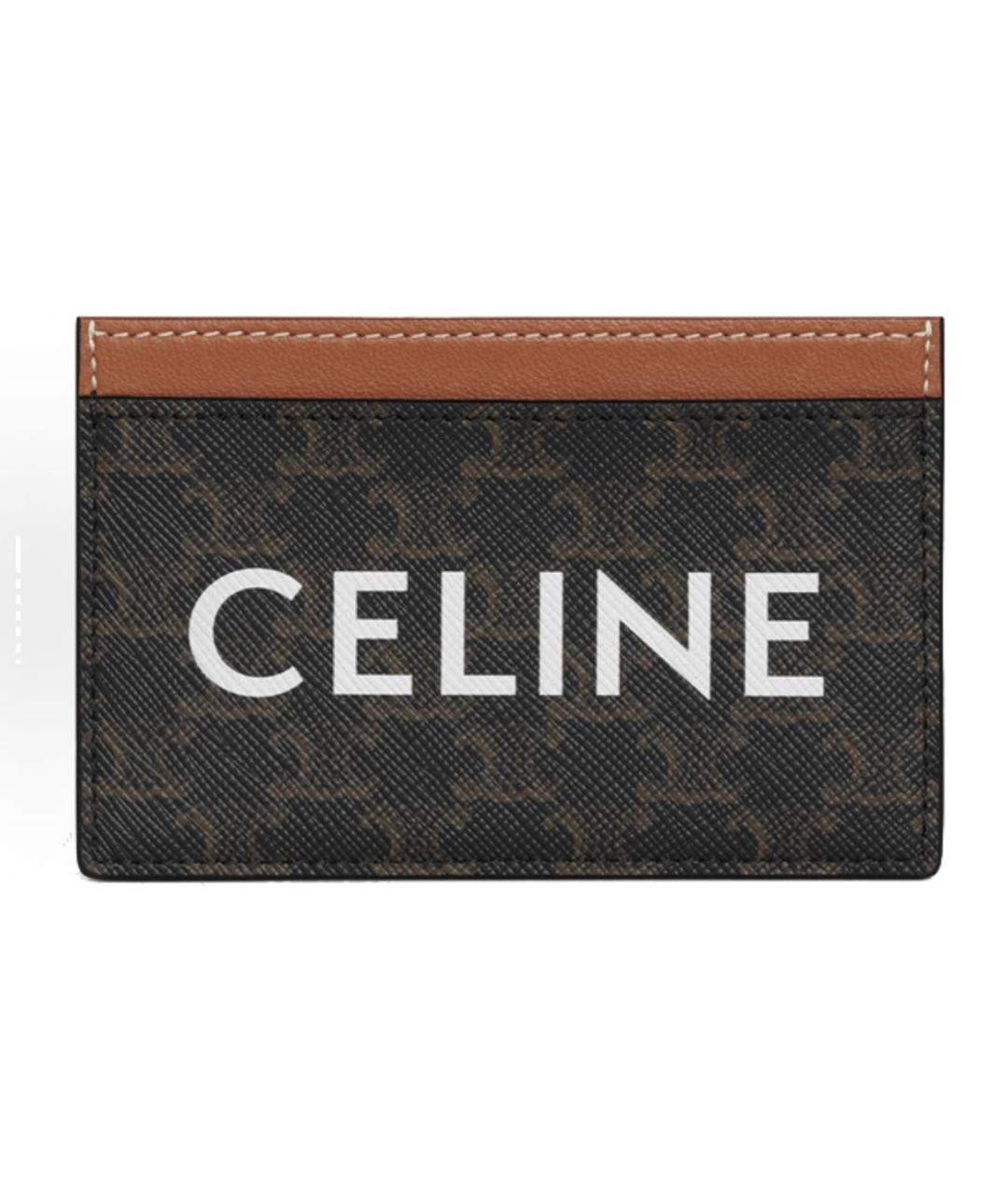 CELINE Коричневый кардхолдер, фото 5