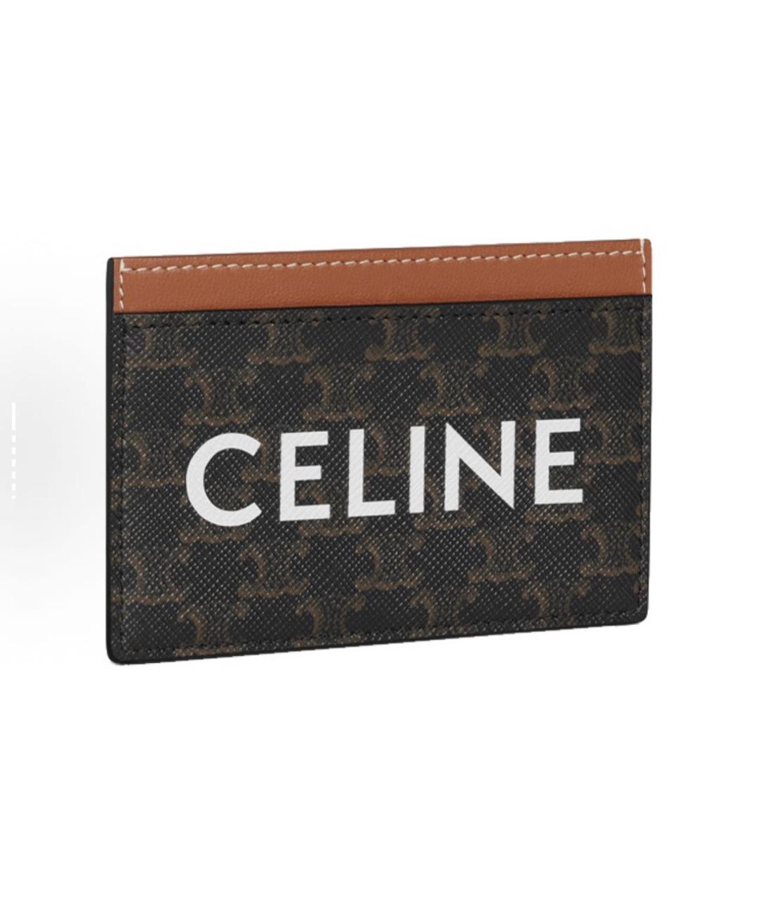 CELINE Коричневый кардхолдер, фото 2